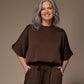 Pien blouse met pofmouwen - Brown