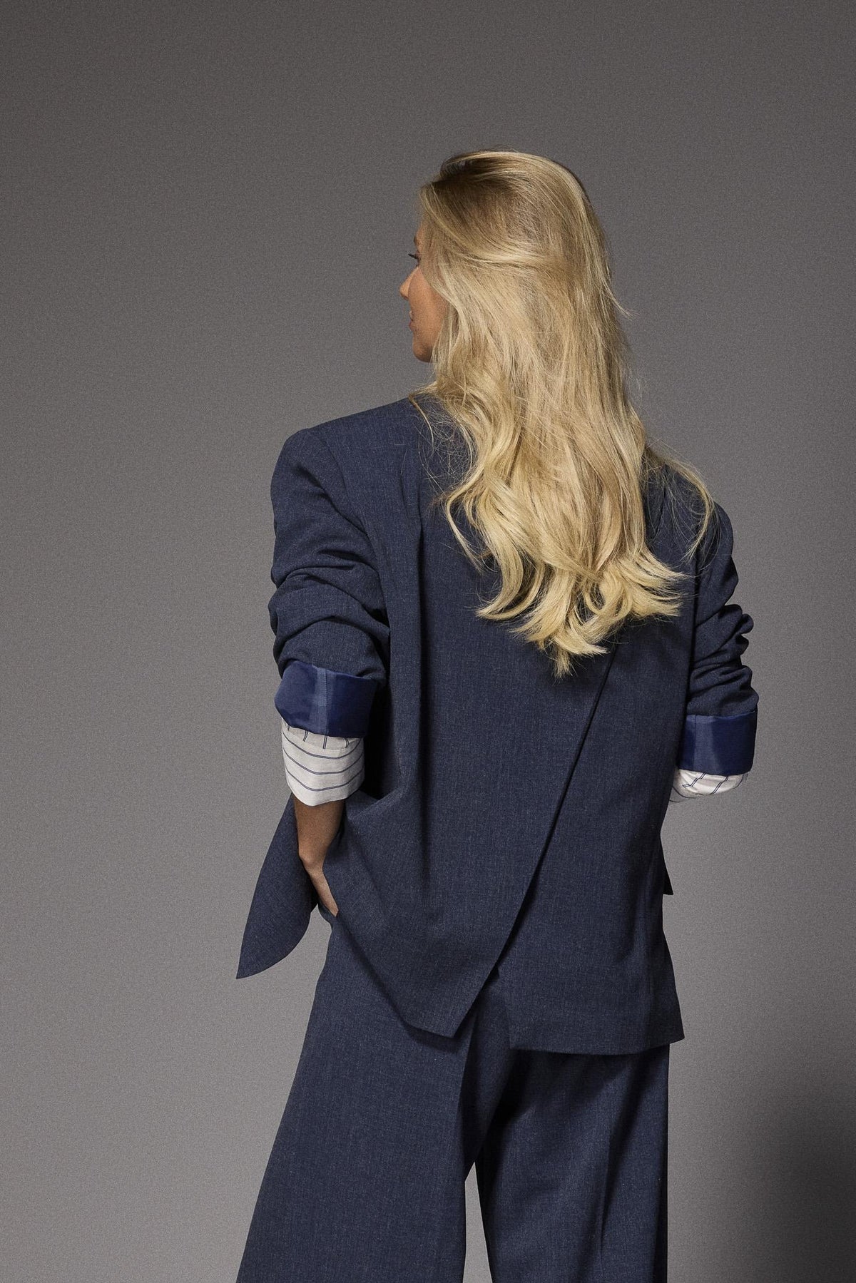 Iowa oversized blazer - Navy