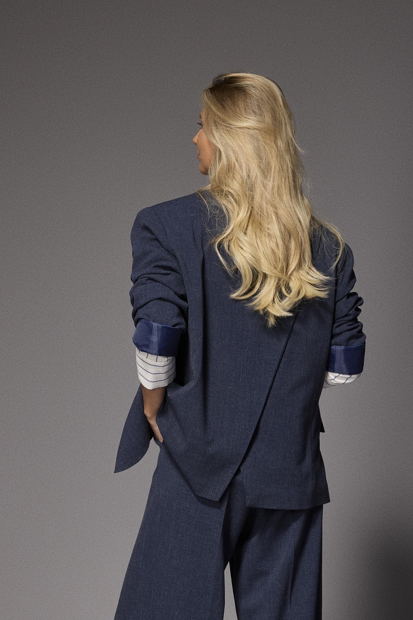 Iowa oversized blazer - Navy