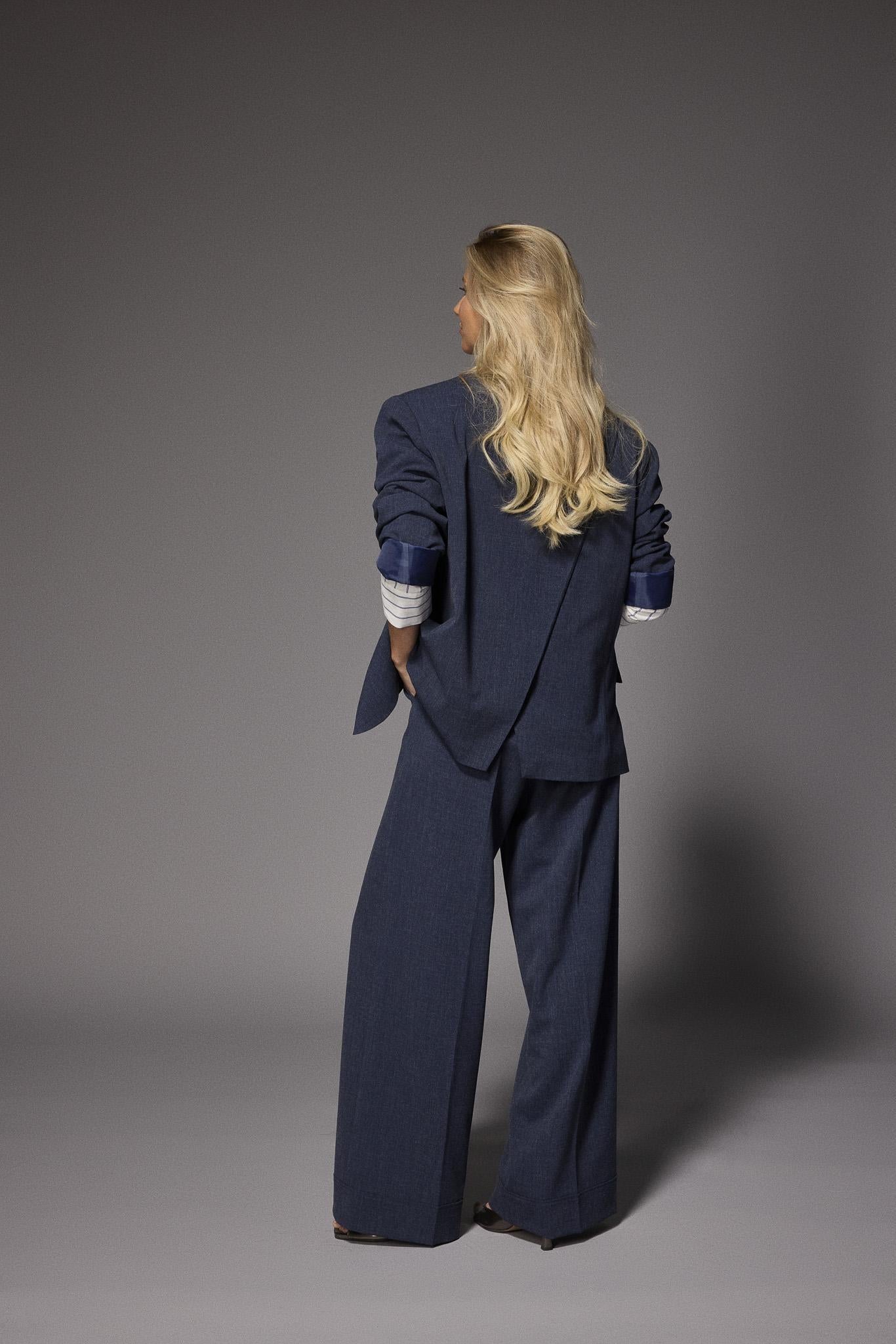 Iowa oversized blazer - Navy