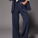 Oregon pantalon met bandplooi - Navy