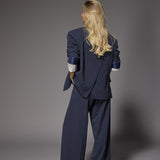 Oregon pantalon met bandplooi - Navy