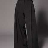 Texas pantalon met dubbele bandplooi - Grey