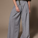 Texas pantalon met dubbele bandplooi - Light Grey