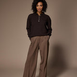 Oregon pantalon met bandplooi - Navy