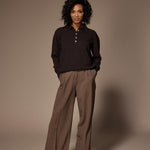 Oregon pantalon met bandplooi - Navy