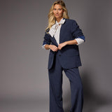 Oregon pantalon met bandplooi - Navy