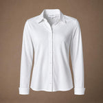 Babette blouse in t-shirt stof - White