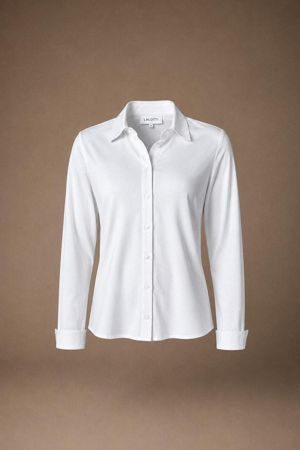 Babette blouse in t-shirt stof - White
