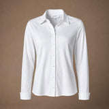 Babette blouse in t-shirt stof - White