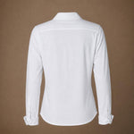 Babette blouse in t-shirt stof - White