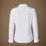 Babette blouse in t-shirt stof - White