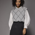 Isa debardeur met ruitpatroon - Grey