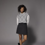 Isa debardeur met ruitpatroon - Grey