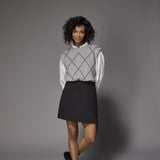 Isa debardeur met ruitpatroon - Grey