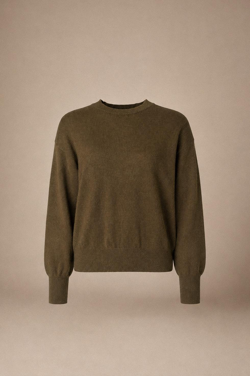 Giga pull met ronde hals - Khaki