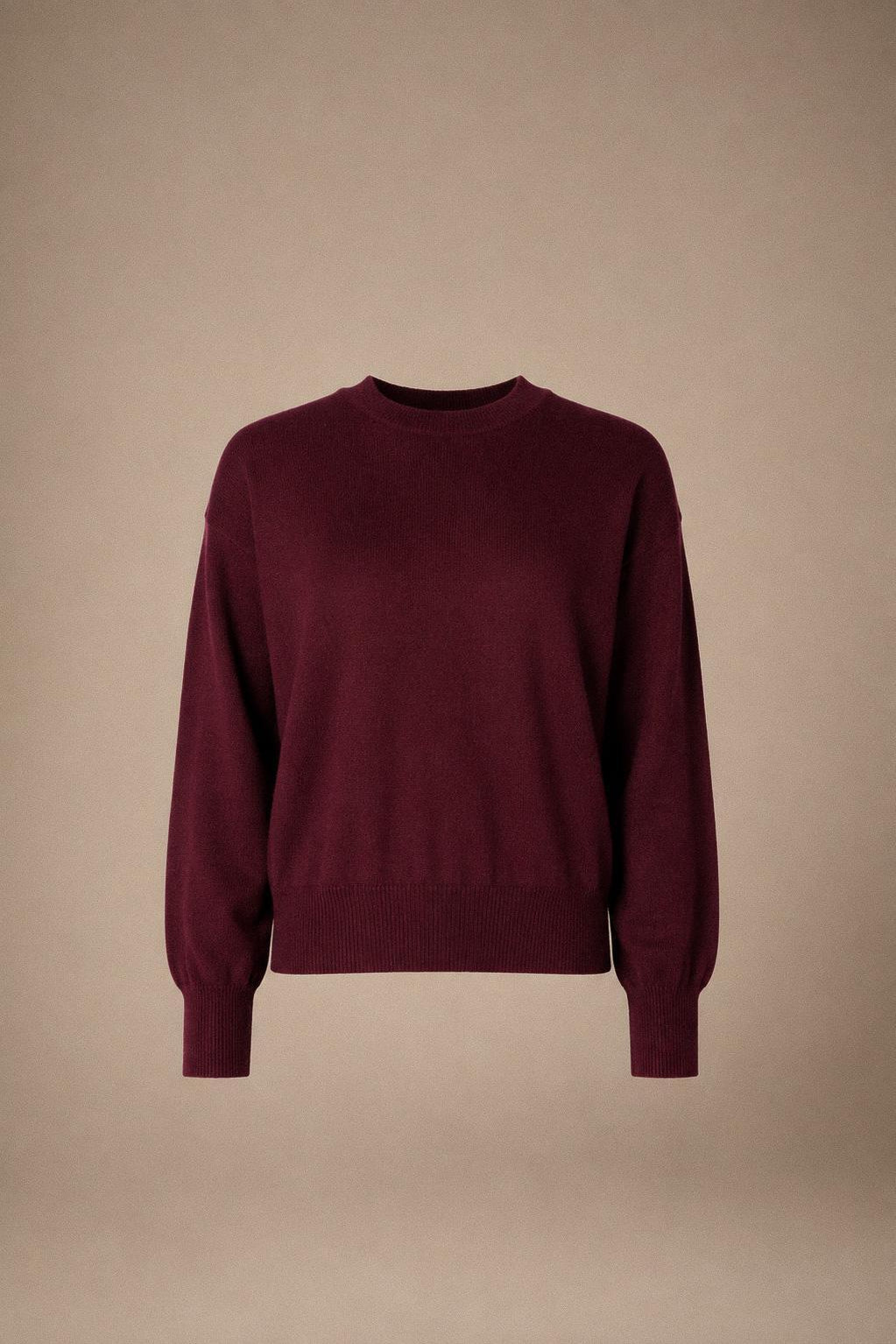 Giga pull met ronde hals - Burgundy