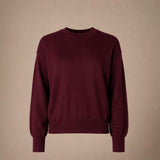 Giga pull met ronde hals - Burgundy