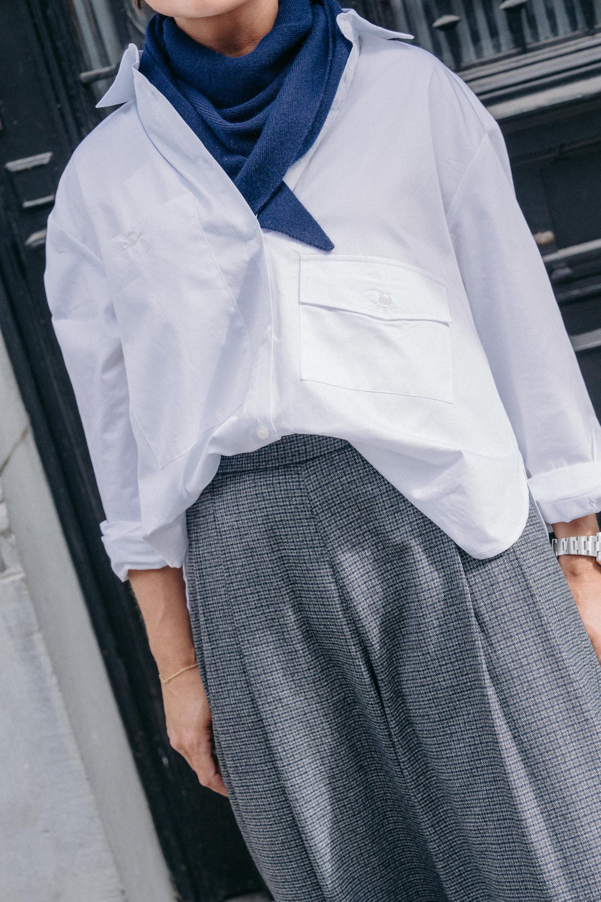 Norabel oversized hemd - White