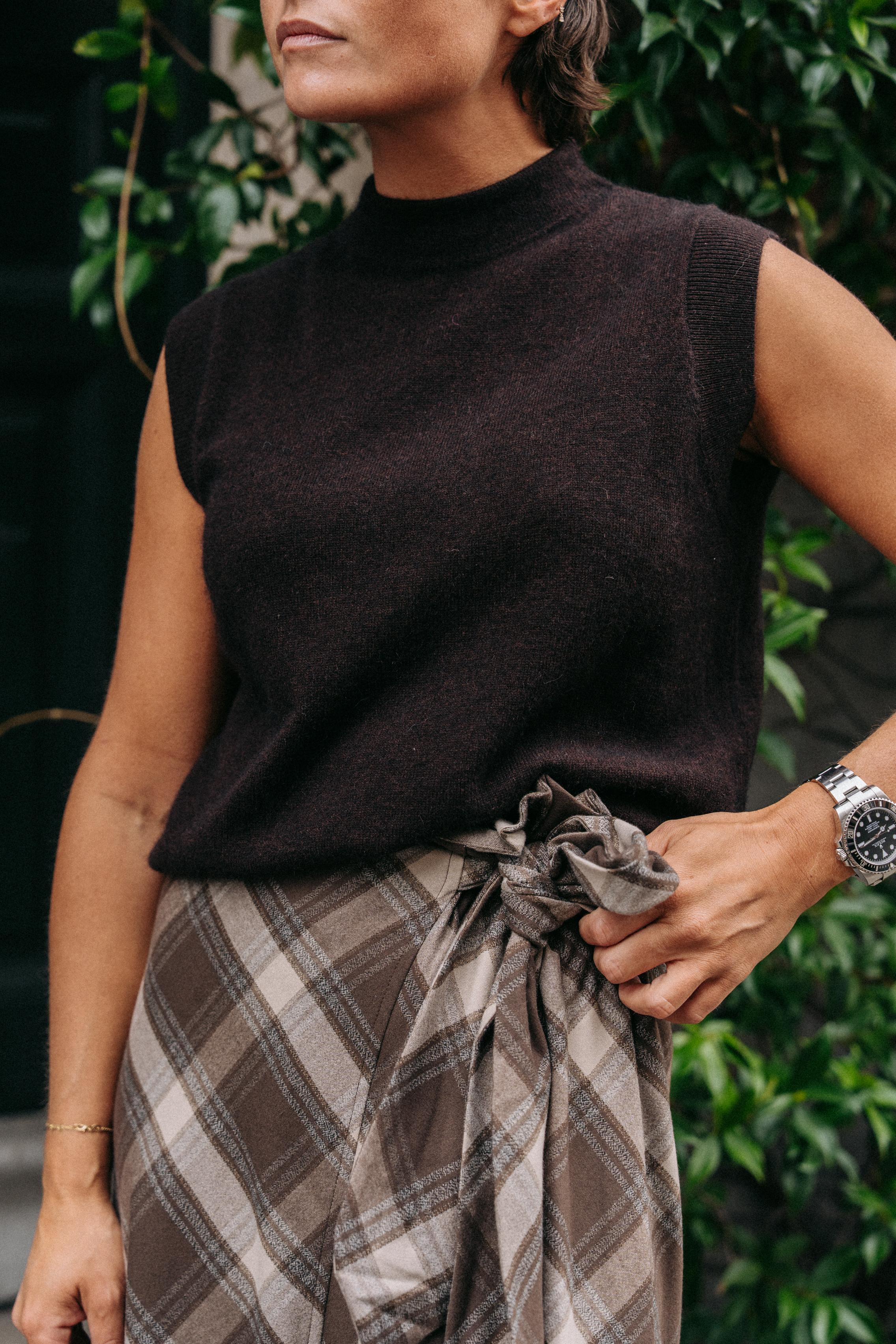 Mil knitwear top - Dark brown
