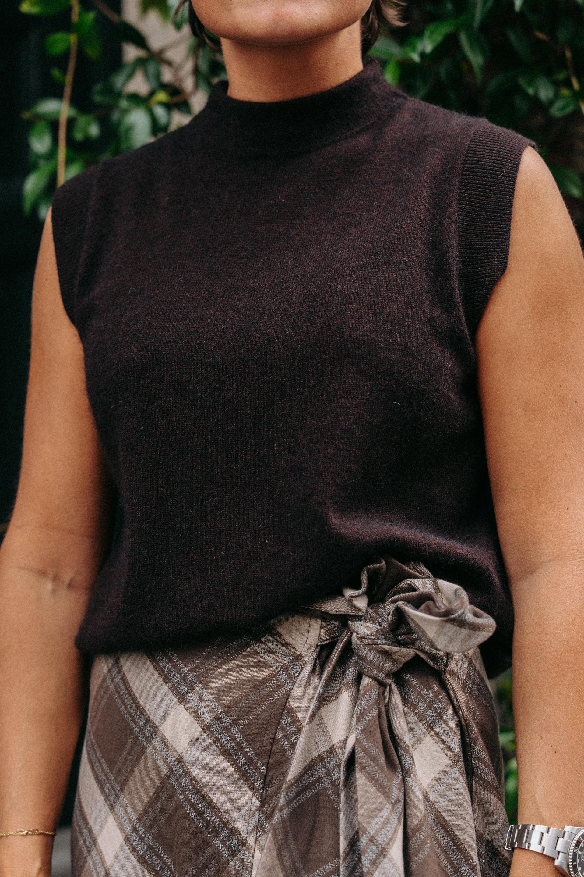 Mil knitwear top - Dark brown