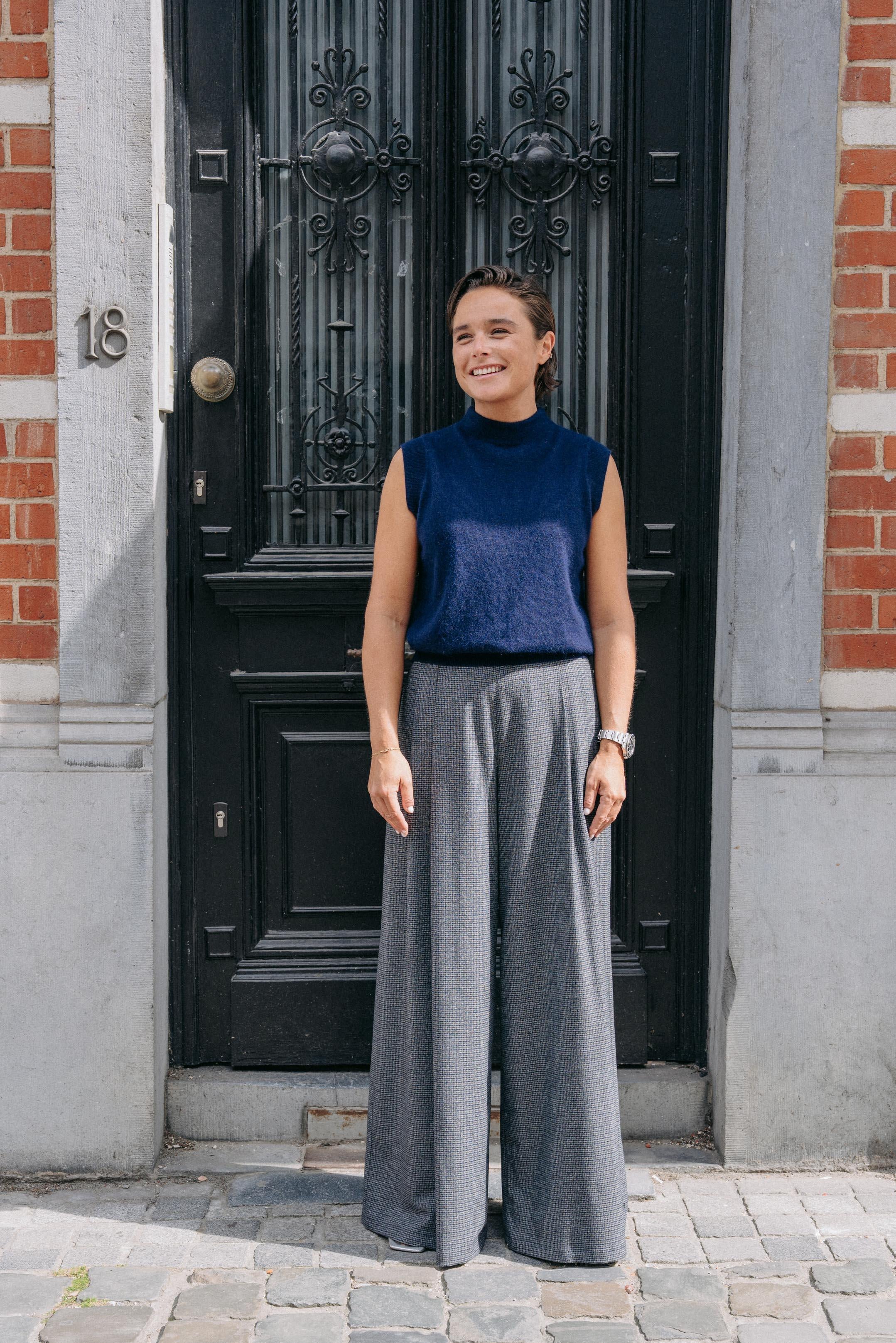 Mil knitwear top - Navy
