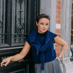 Mil knitwear top - Navy