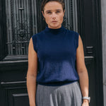 Mil knitwear top - Navy