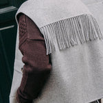 Anna gilet met franjes - Grey