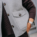 Anna gilet met franjes - Grey
