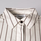 Patty katoenen blouse - Brown stripe