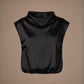 Raavi satijnen top - Black