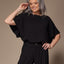 Noor blouse met capemouwen - Black