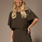 Noor blouse met capemouwen - Khaki
