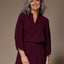 Sol blouse met v-hals - Plume