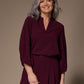 Sol blouse met v-hals - Plume