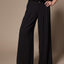 Paulette soepele wide leg broek - Black