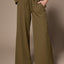 Polly wide leg broek - Khaki