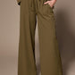 Polly wide leg broek - Khaki