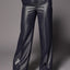 Odelia glitter wide leg broek - Shiny Navy