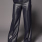 Odelia glitter wide leg broek - Shiny Navy