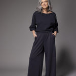 Meggy broek in stretch stof - Navy
