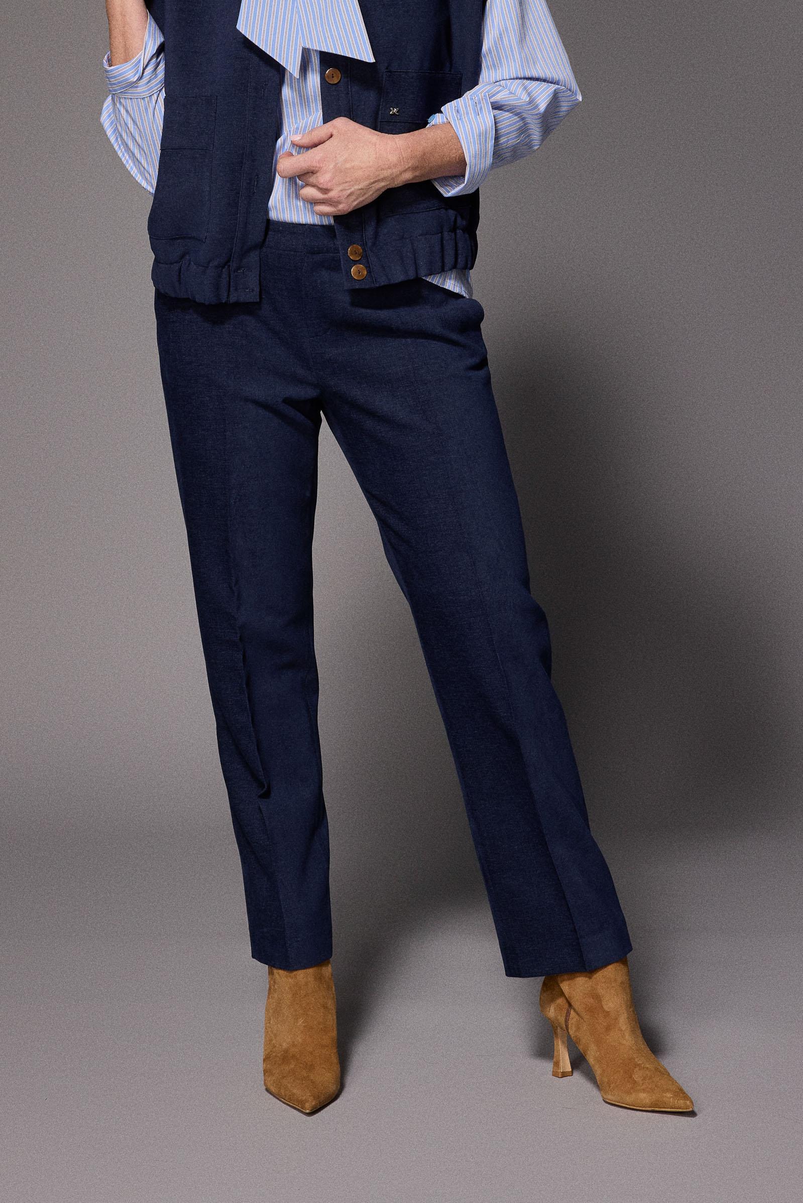 Emilia velours pantalon - Navy
