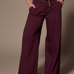 Len straight leg broek - Plume