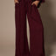 Polly wide leg broek - Burgundy