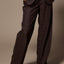 Oscare pantalon met hoge taille - Brown