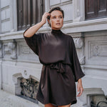 Gala omkeerbare mini jurk - Brown