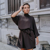 Gala omkeerbare mini jurk - Brown
