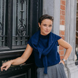 Odessa super wide-leg broek - Grey Checks