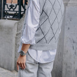 Isa debardeur met ruitpatroon - Grey